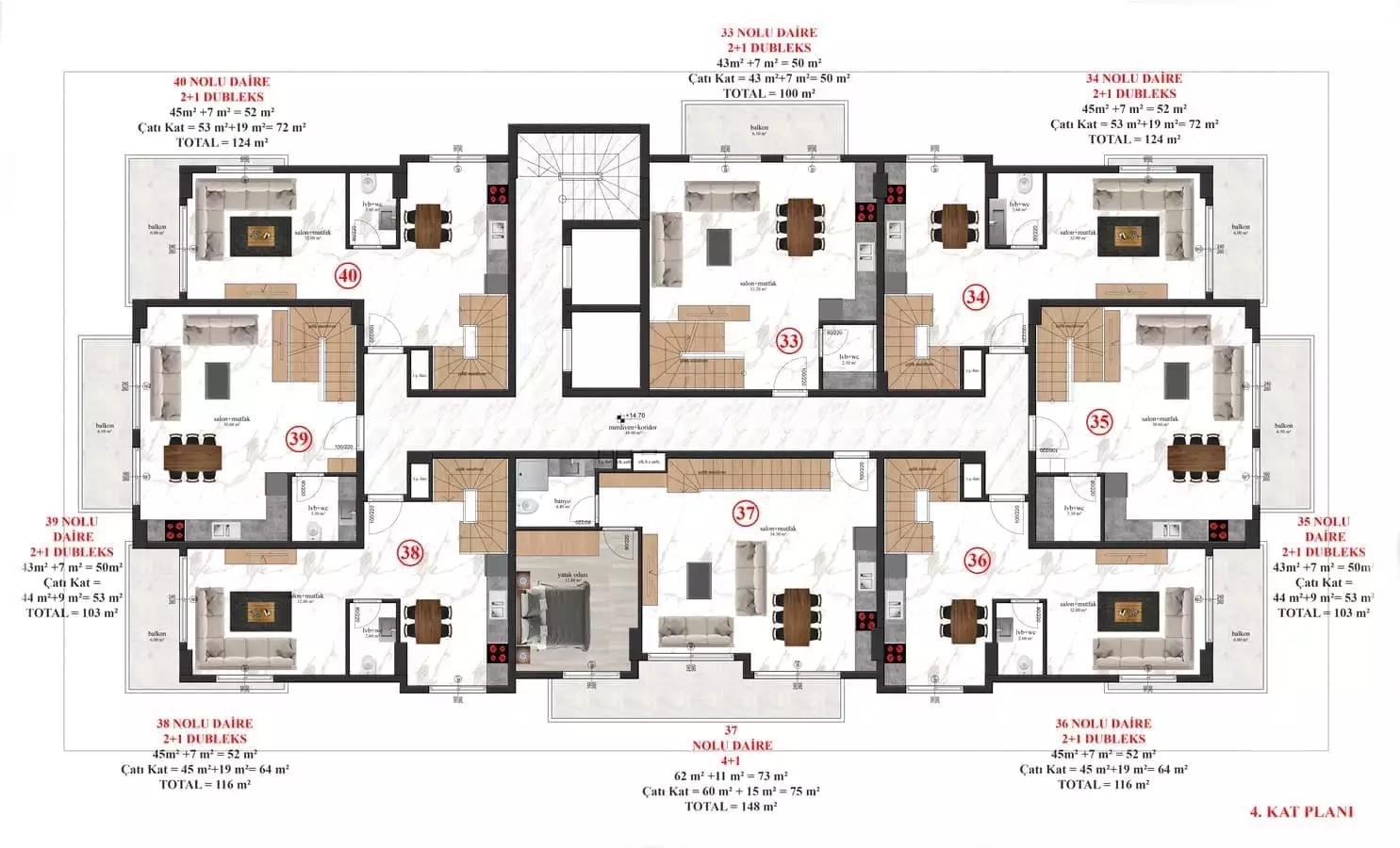 Flat 50m² in Turkey, Alania. Priced at 170000€ rent photo-25