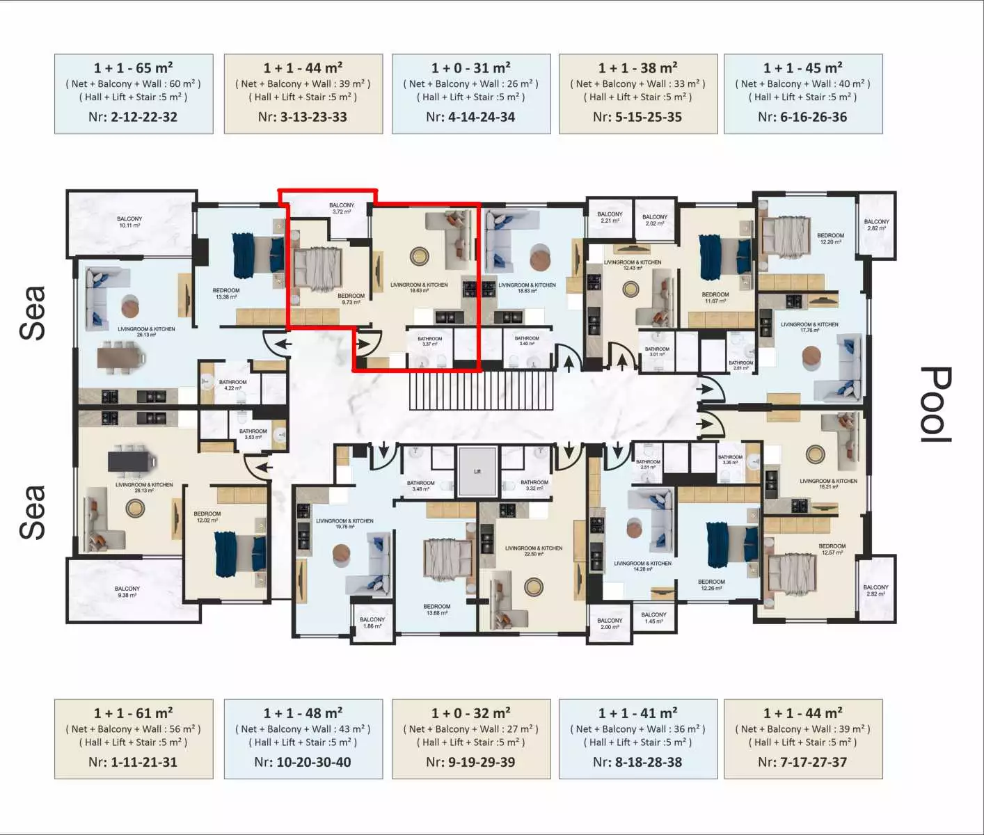 Flat 31m² in Turkey, Alania. Priced at 162000€ rent photo-9