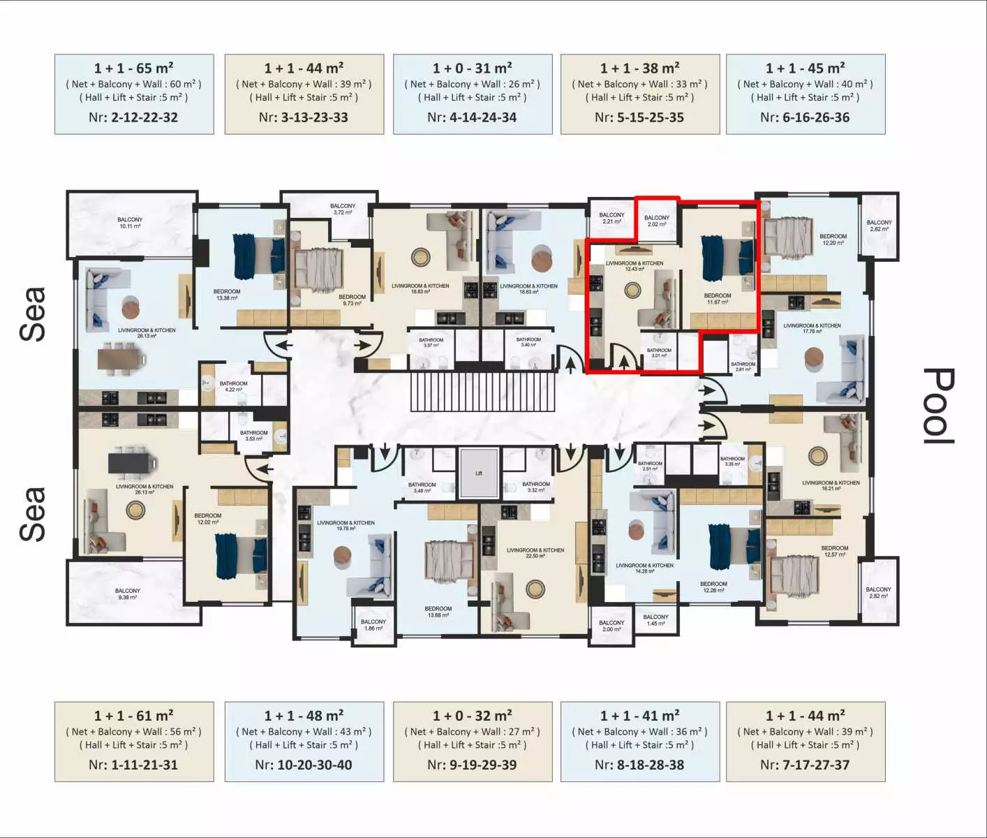 Flat 31m² in Turkey, Alania. Priced at 162000€ rent photo-26