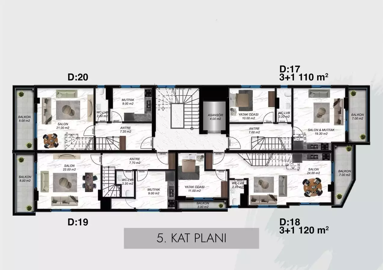 Flat 49m² in Turkey, Alania. Priced at 220000€ rent photo-26