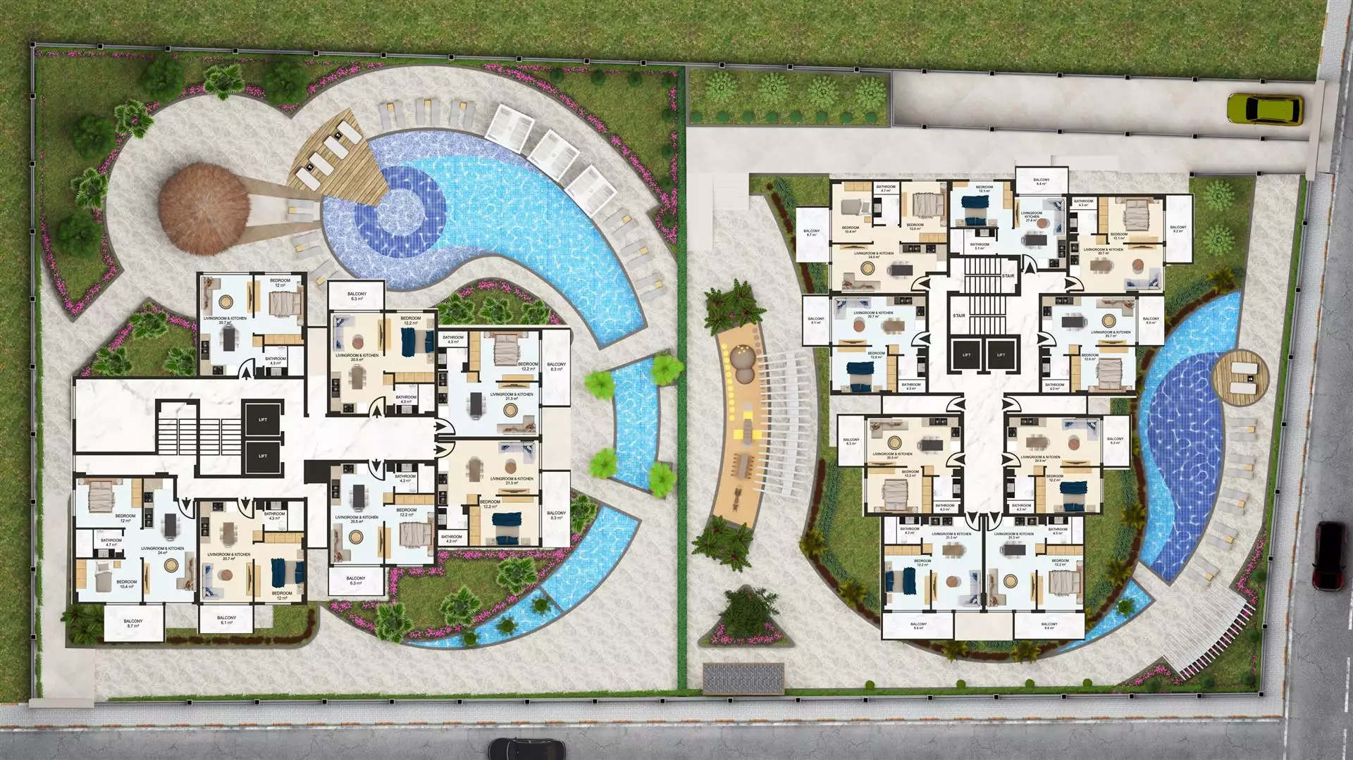 Flat 63m² in Turkey, Alania. Priced at 240000€ rent photo-17