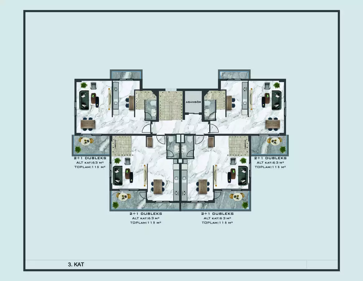 Flat 51m² in Turkey, Konakli. Priced at 106000€ rent photo-16