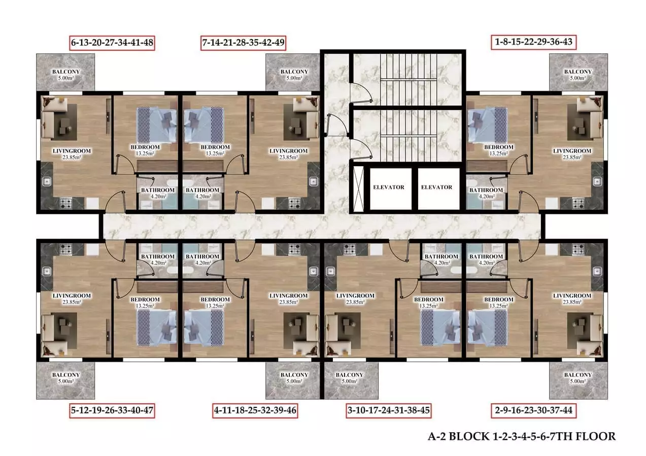 Flat 50m² in Turkey, Konakli. Priced at 95500€ rent photo-31