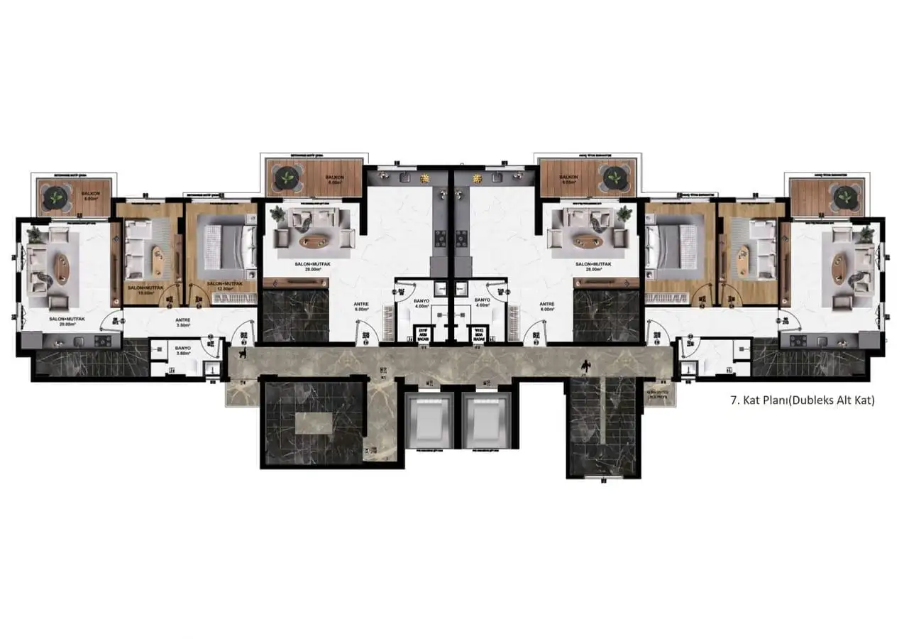 Flat 76m² in Turkey, Konakli. Priced at 115000€ rent photo-20