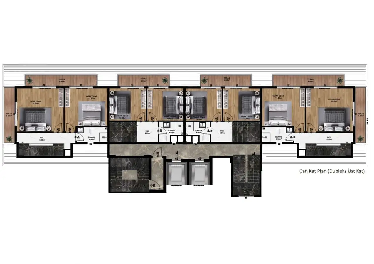 Flat 76m² in Turkey, Konakli. Priced at 115000€ rent photo-21