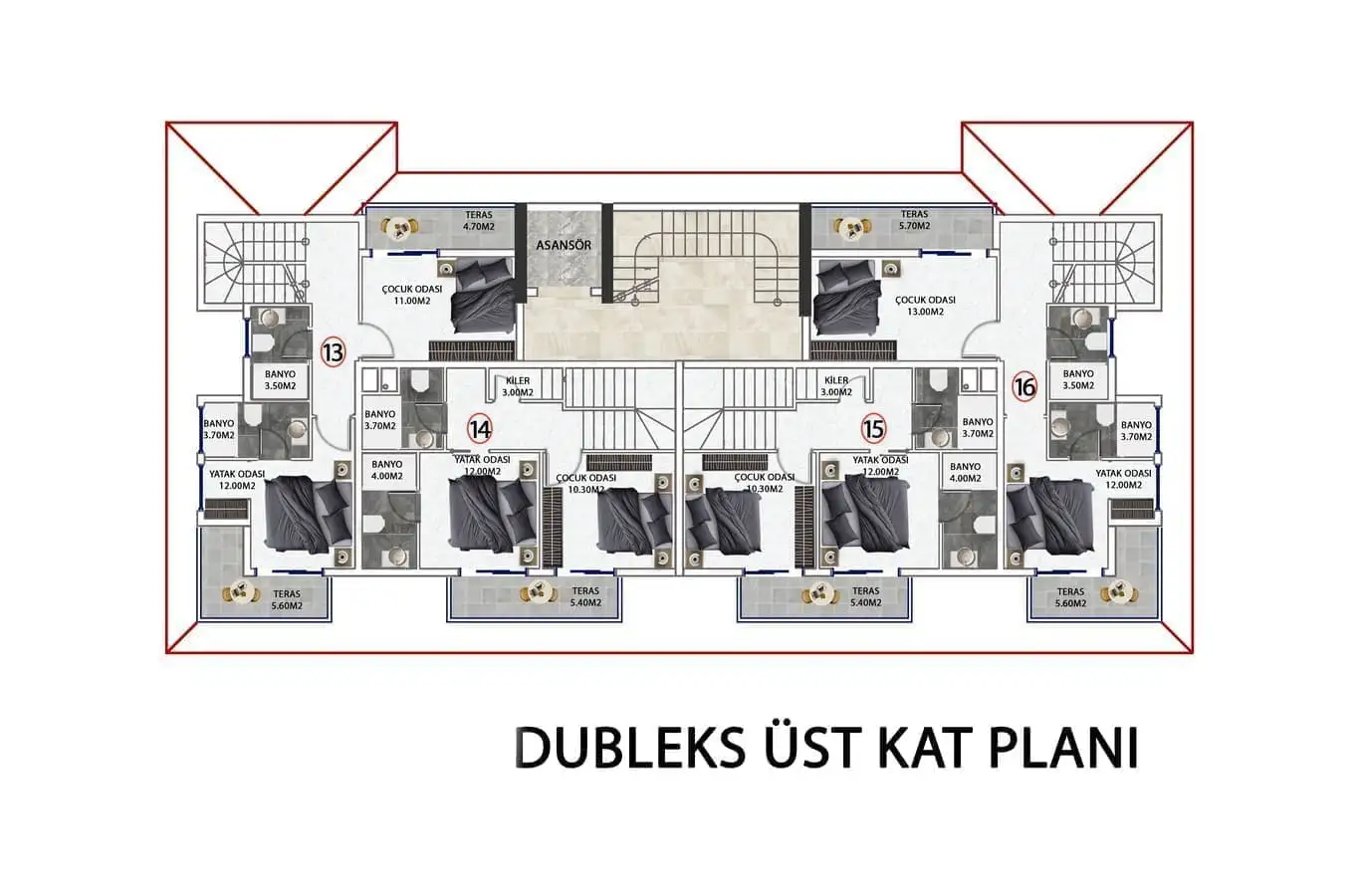 Flat 57m² in Turkey, Konakli. Priced at 98000€ rent photo-23