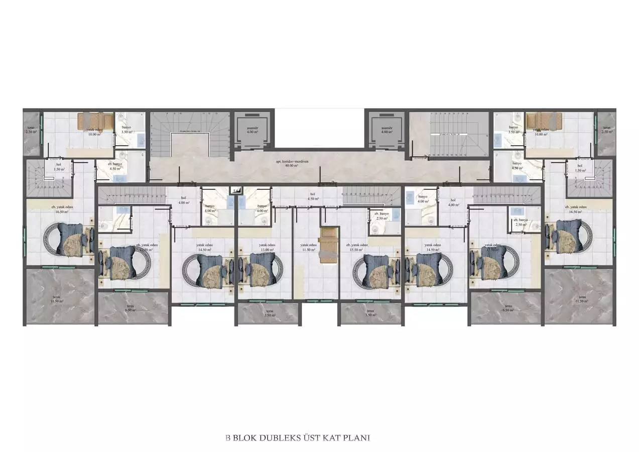 Flat 65m² in Turkey, Konakli. Priced at 126000€ rent photo-22