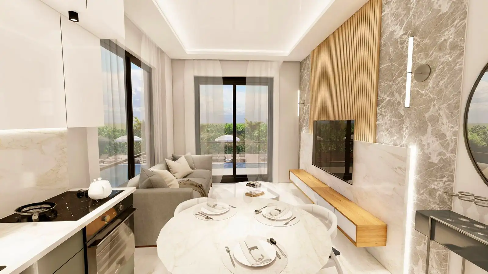 Flat 55m² in Turkey, Konakli. Priced at 111500€ rent photo-24