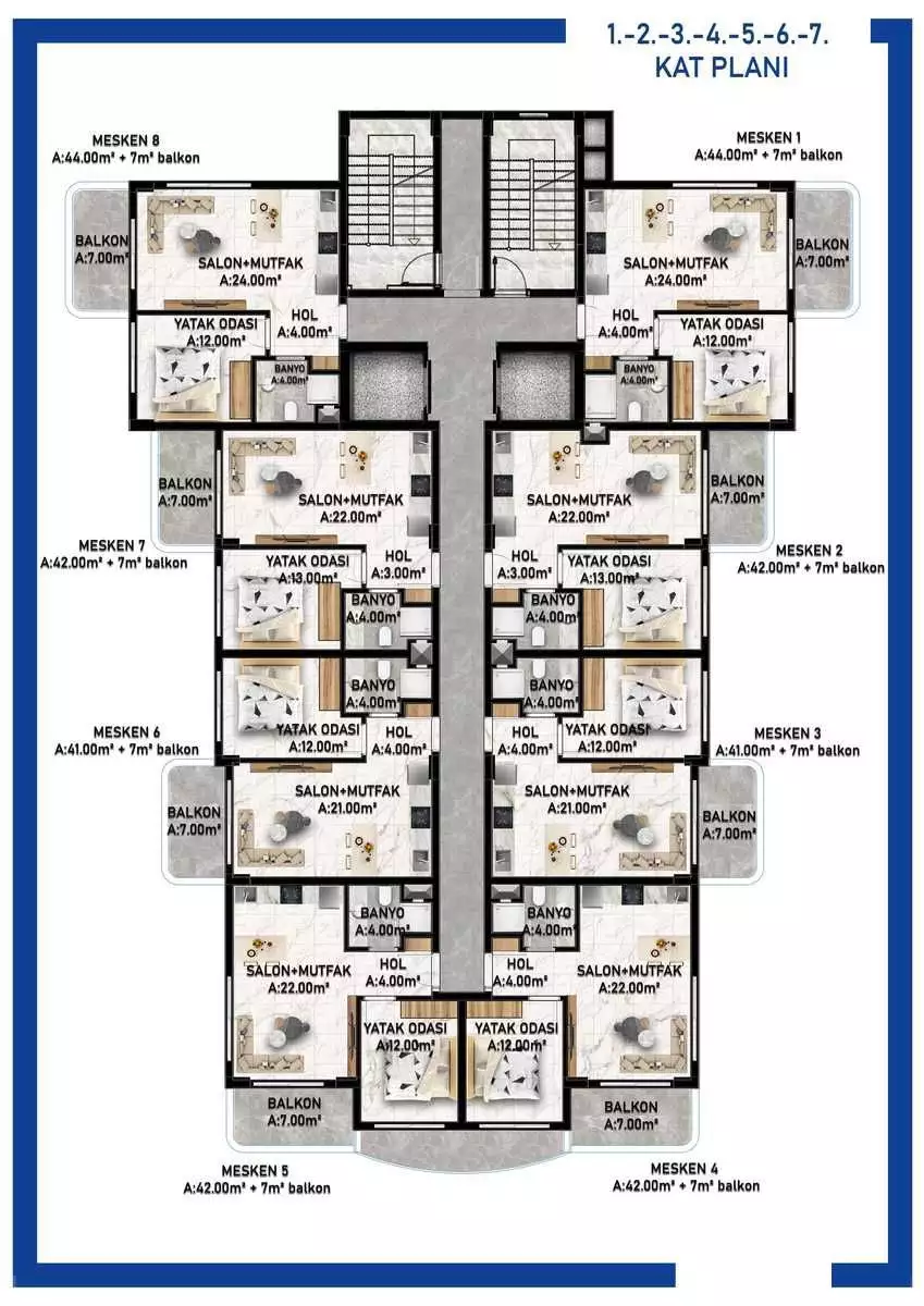 Flat 49m² in Turkey, Konakli. Priced at 104000€ rent photo-31