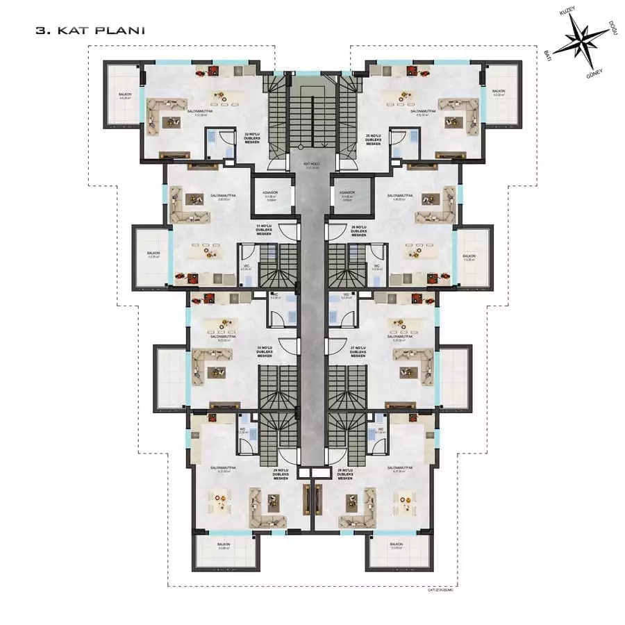 Flat 41m² in Turkey, Konakli. Priced at 123000€ rent photo-20