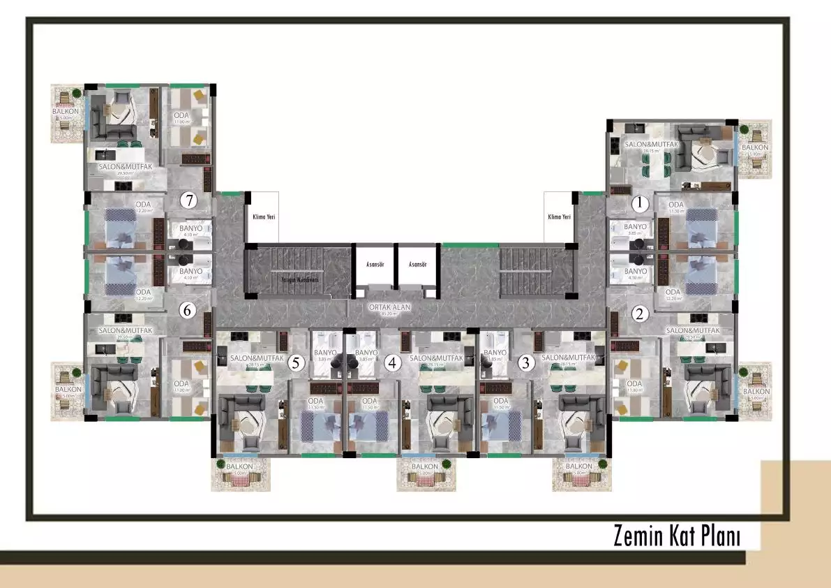 Flat 52m² in Turkey, Konakli. Priced at 94000€ rent photo-14