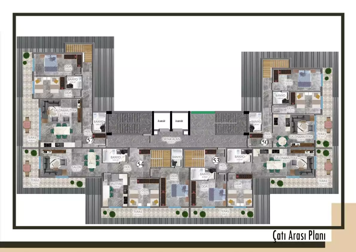 Flat 52m² in Turkey, Konakli. Priced at 94000€ rent photo-22