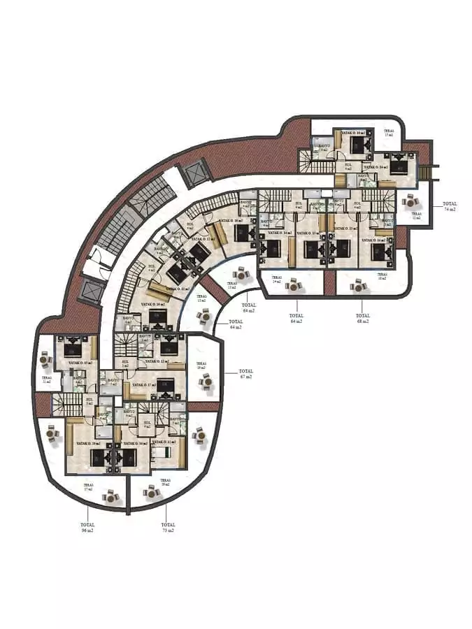 Flat 56m² in Turkey, Konakli. Priced at 139750€ rent photo-29