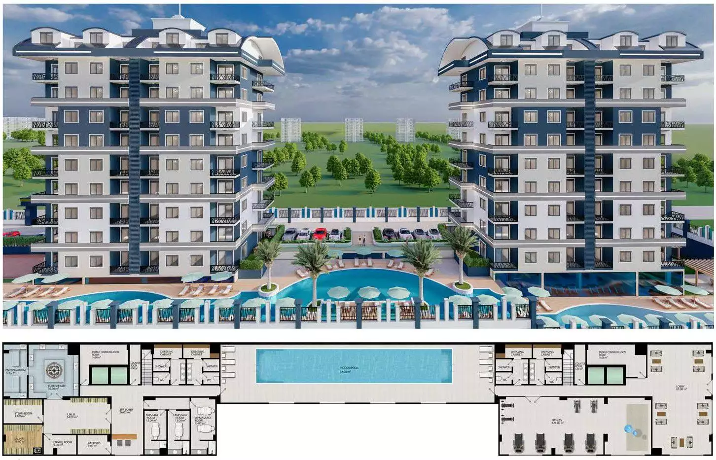 Townhouse 55m² in Turkey, Konakli. Priced at 104500€ rent photo-21