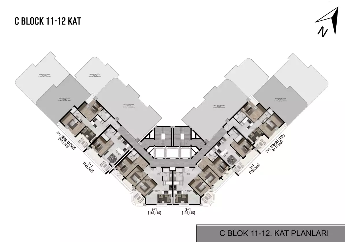 Flat 59m² in Turkey, Mersin. Priced at 69000€ rent photo-23
