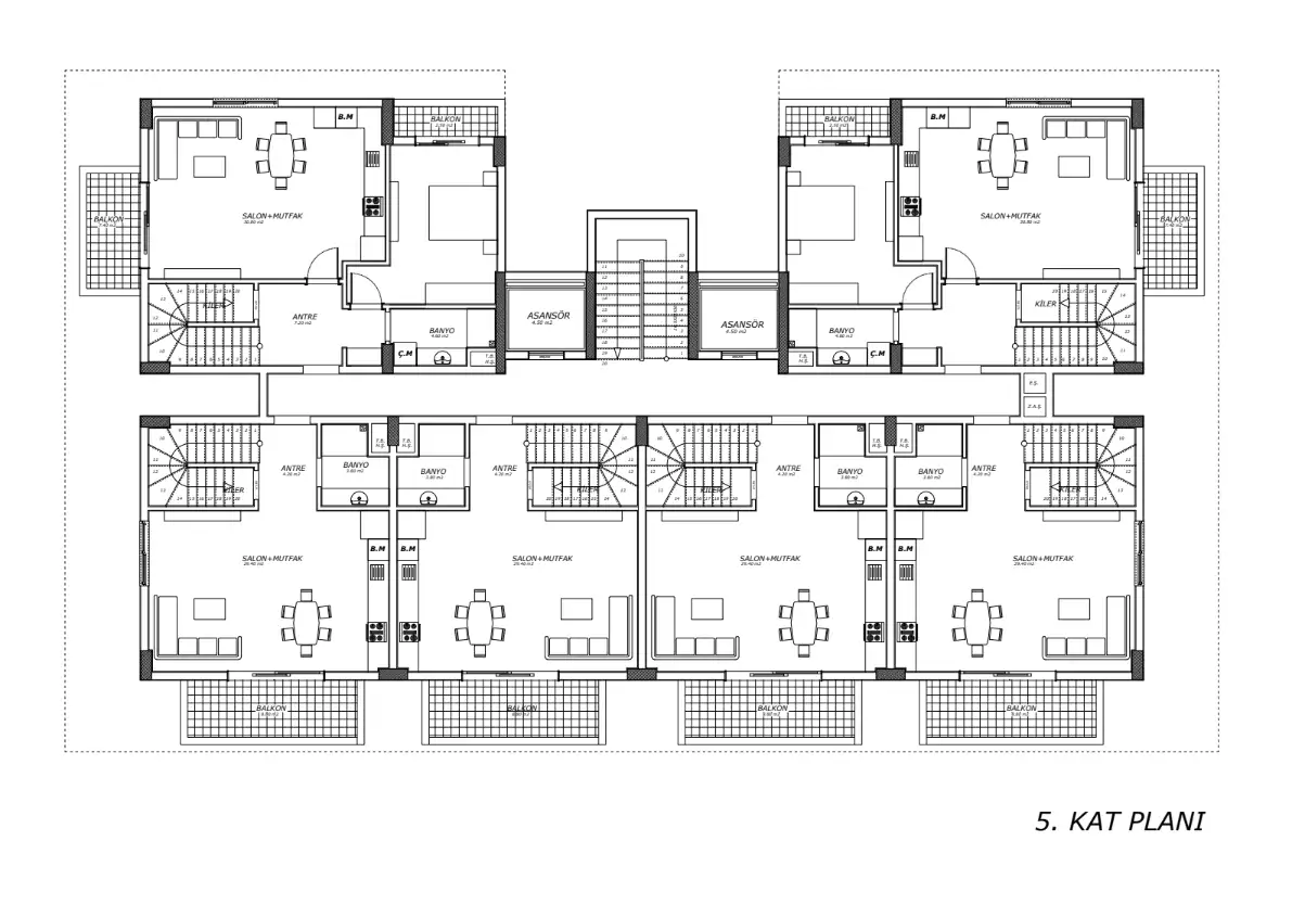 Flat 50m² in Turkey, Mahmutlar. Priced at 105000€ rent photo-21