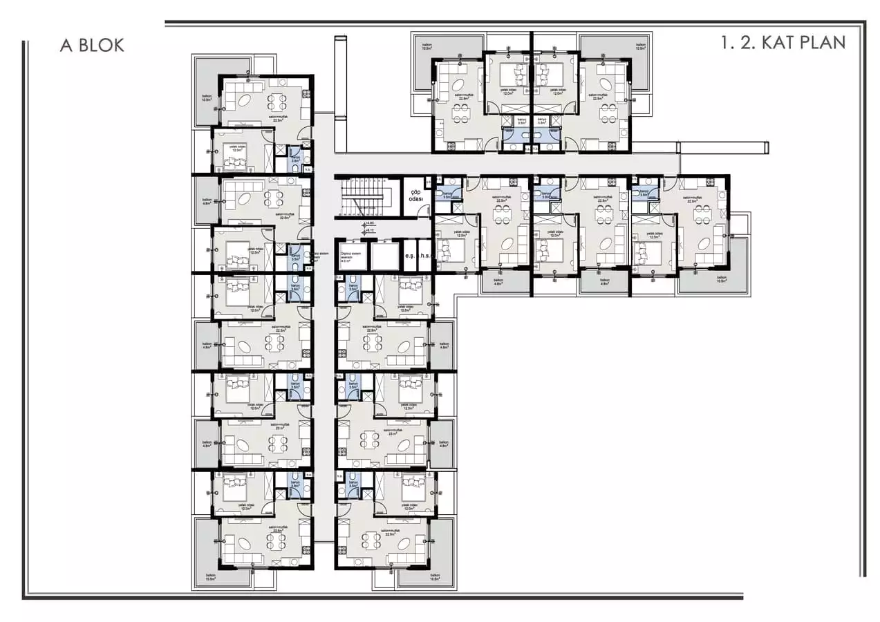 Flat 58m² in Turkey, Oba. Priced at 156000€ rent photo-19