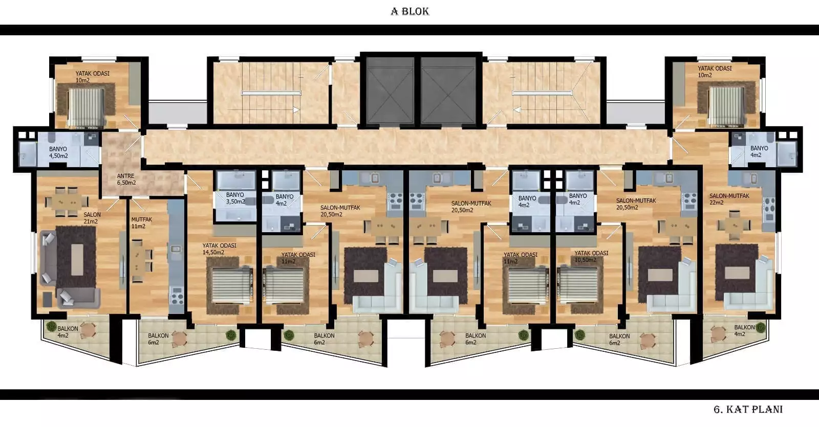 Flat 52m² in Turkey, Avsallar. Priced at 95000€ rent photo-21