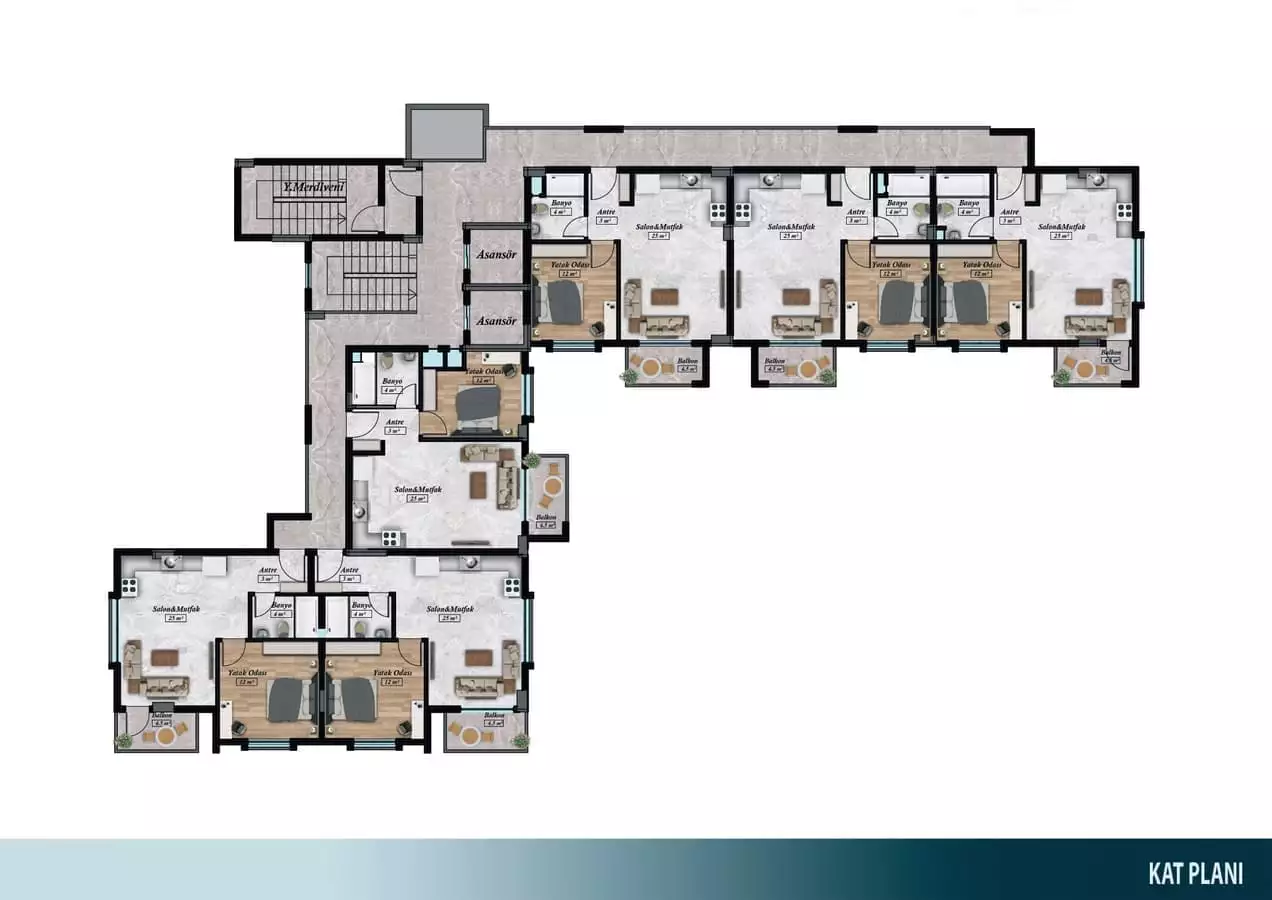 Flat 53m² in Turkey, Avsallar. Priced at 110000€ rent photo-19