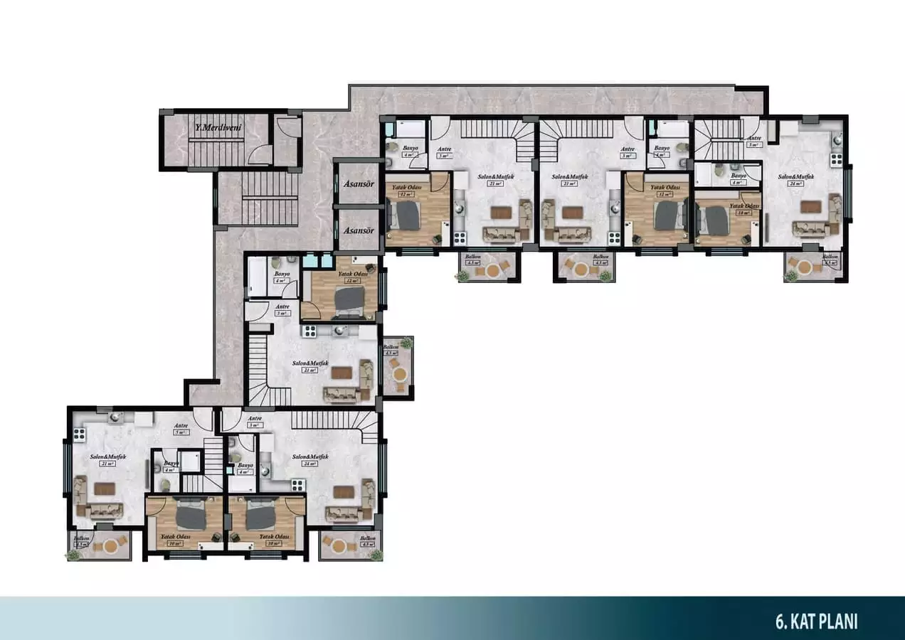 Flat 53m² in Turkey, Avsallar. Priced at 110000€ rent photo-20