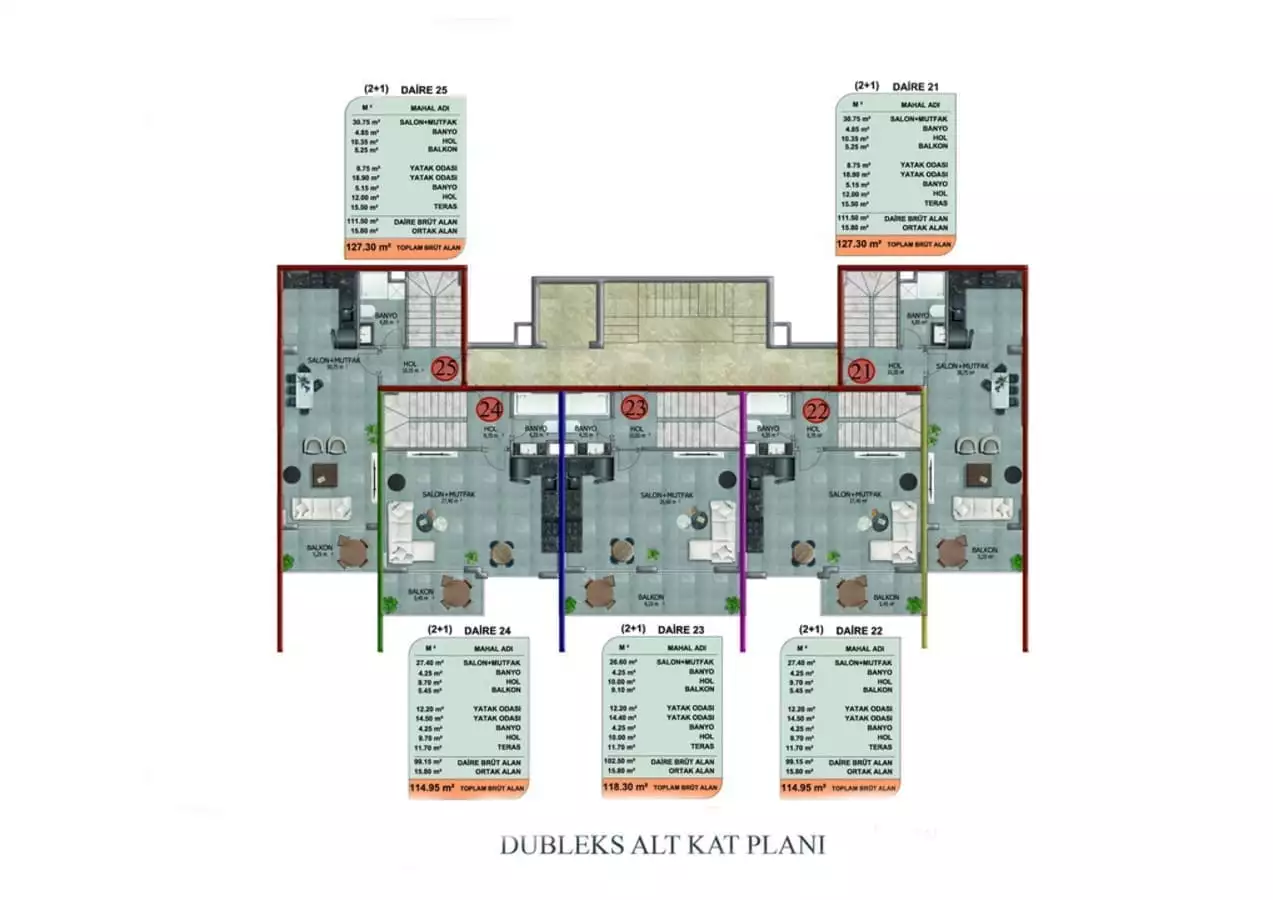 Flat 54m² in Turkey, Avsallar. Priced at 108500€ rent photo-27