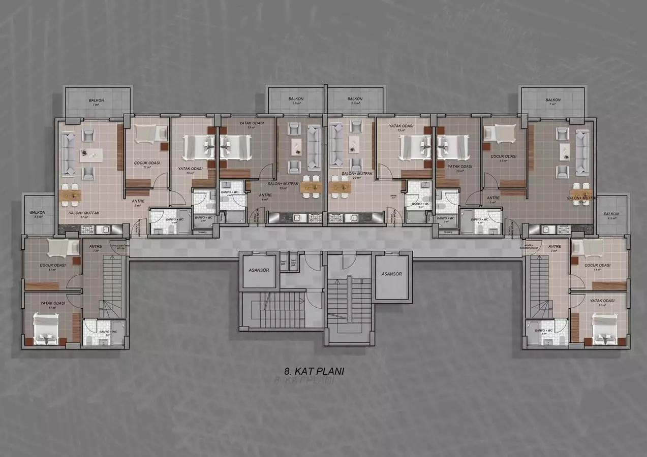 Flat 44m² in Turkey, Avsallar. Priced at 105000€ rent photo-26