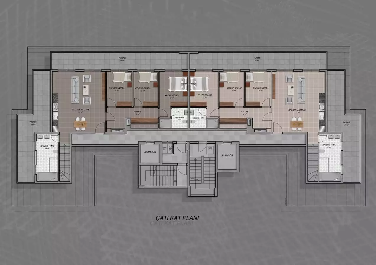 Flat 44m² in Turkey, Avsallar. Priced at 105000€ rent photo-27