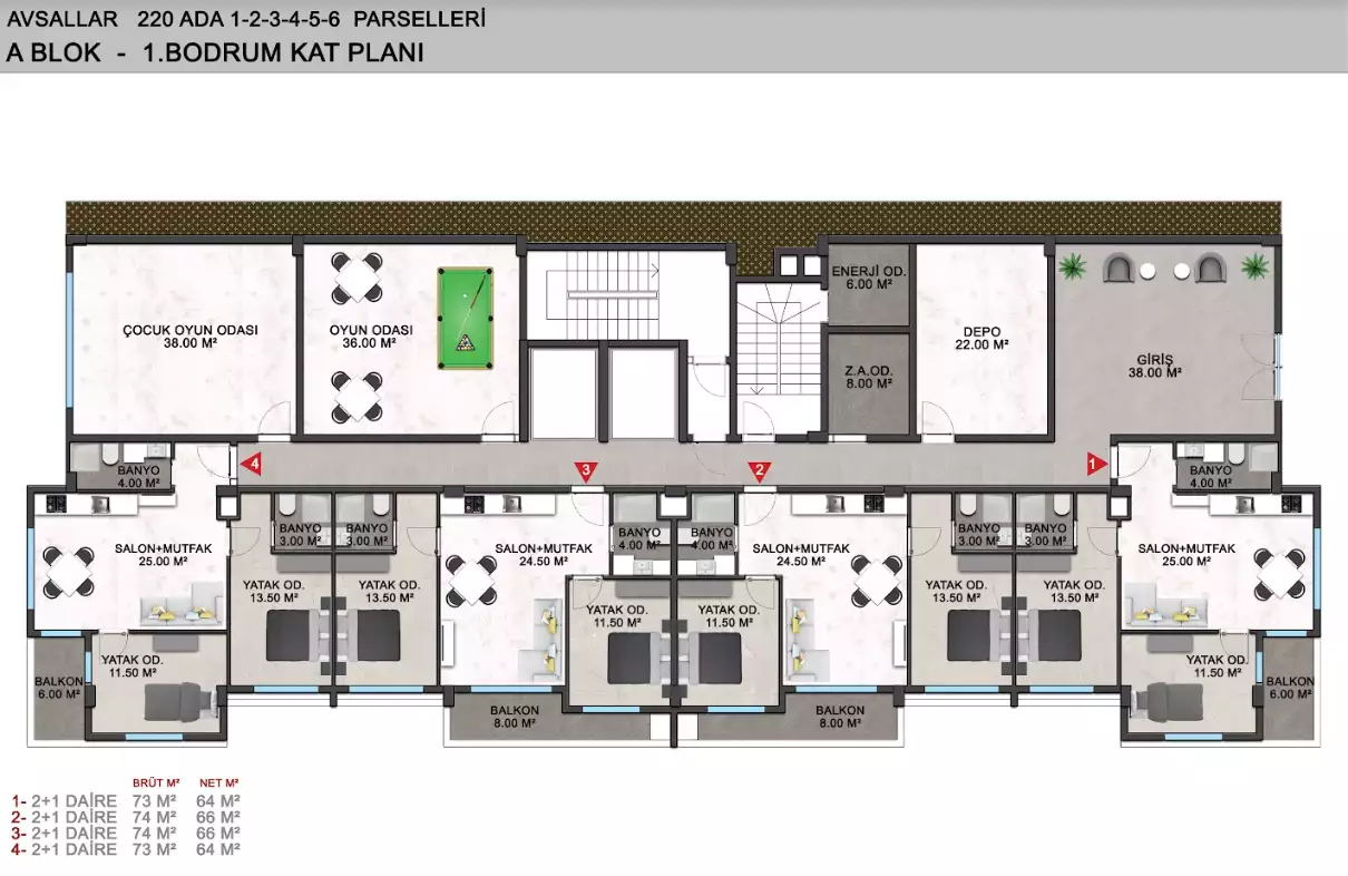Flat 64m² in Turkey, Avsallar. Priced at 123000€ rent photo-22