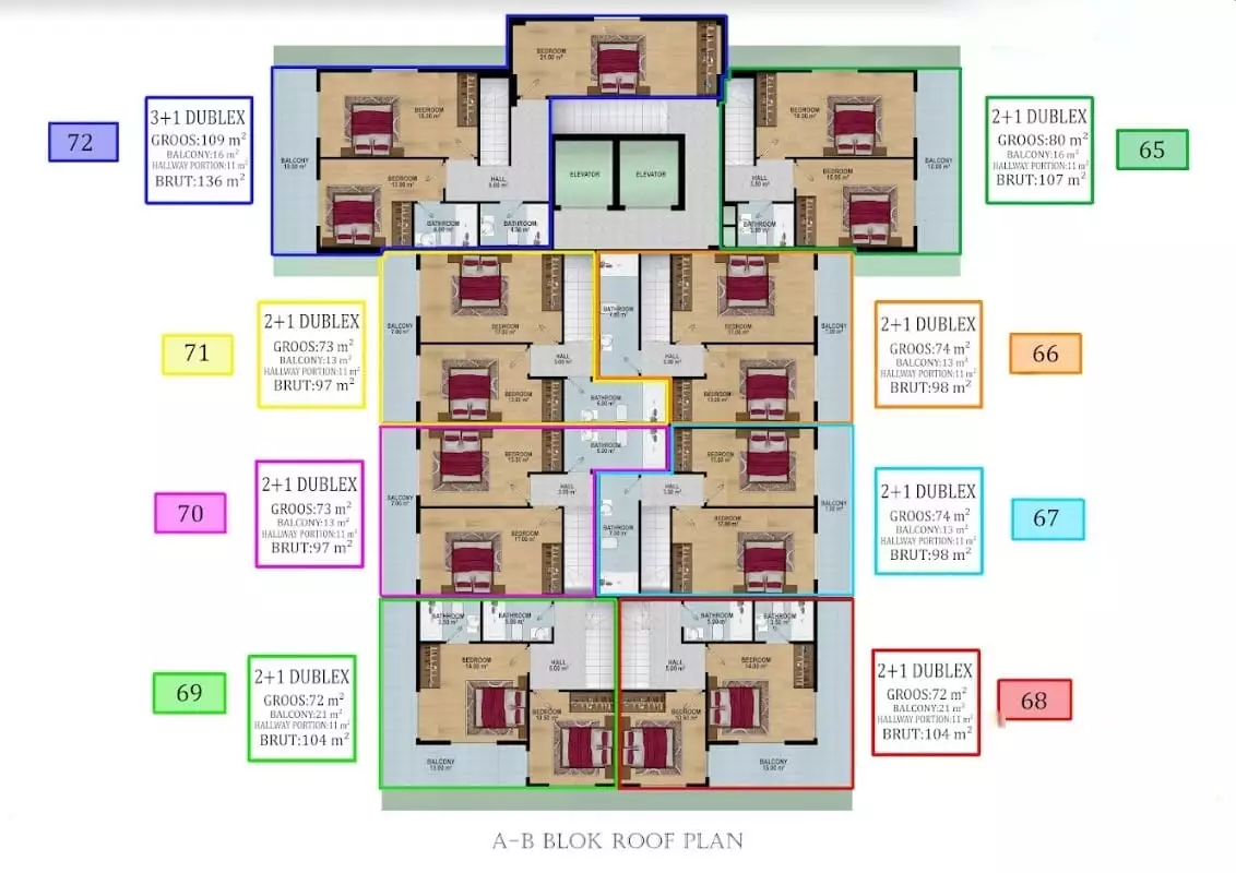 Flat 51m² in Turkey, Avsallar. Priced at 107500€ rent photo-14