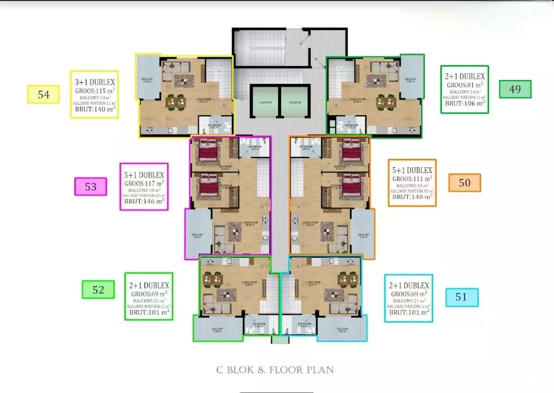 Flat 51m² in Turkey, Avsallar. Priced at 107500€ rent photo-15
