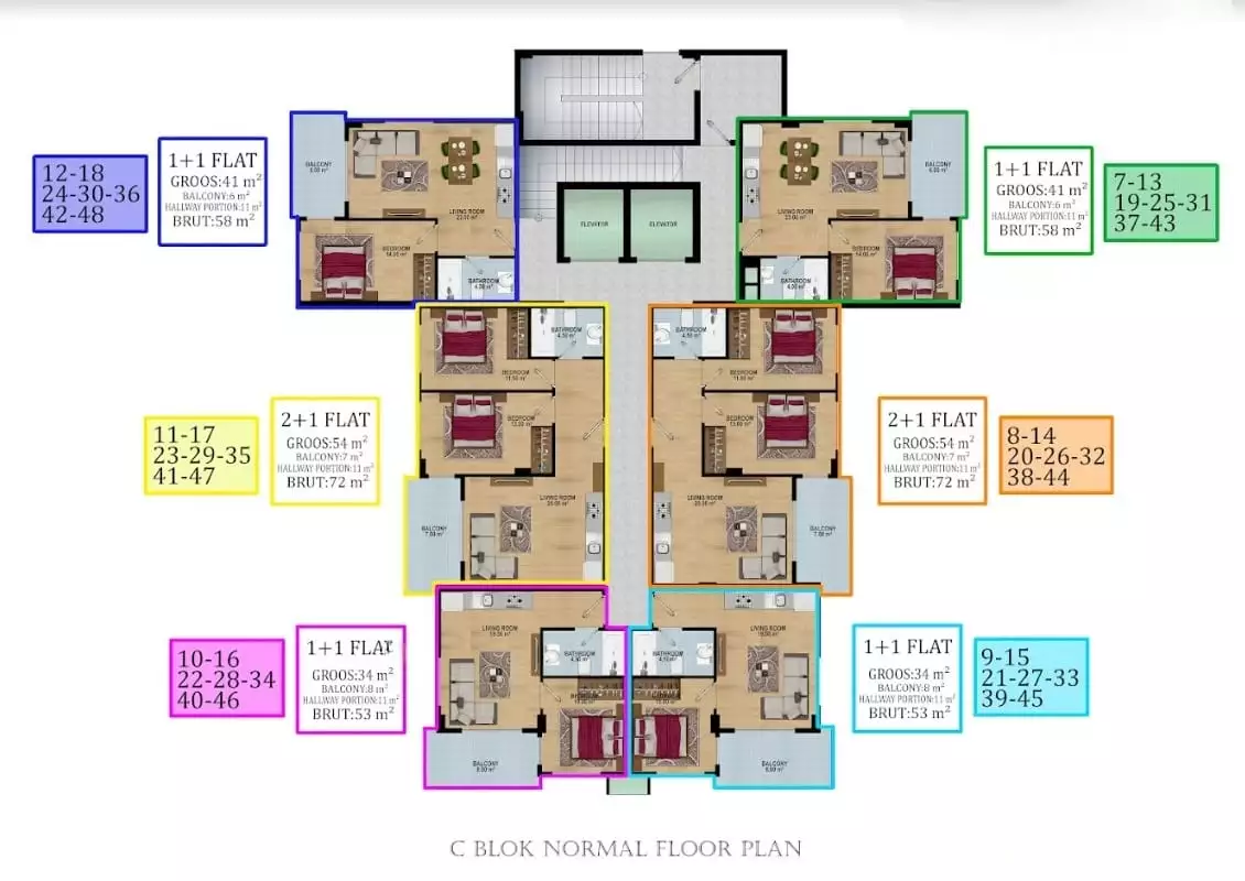 Flat 51m² in Turkey, Avsallar. Priced at 107500€ rent photo-16