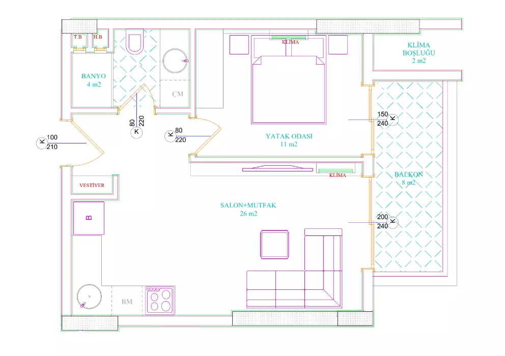 Flat 105m² in Turkey, Avsallar. Priced at 145000€ rent photo-8