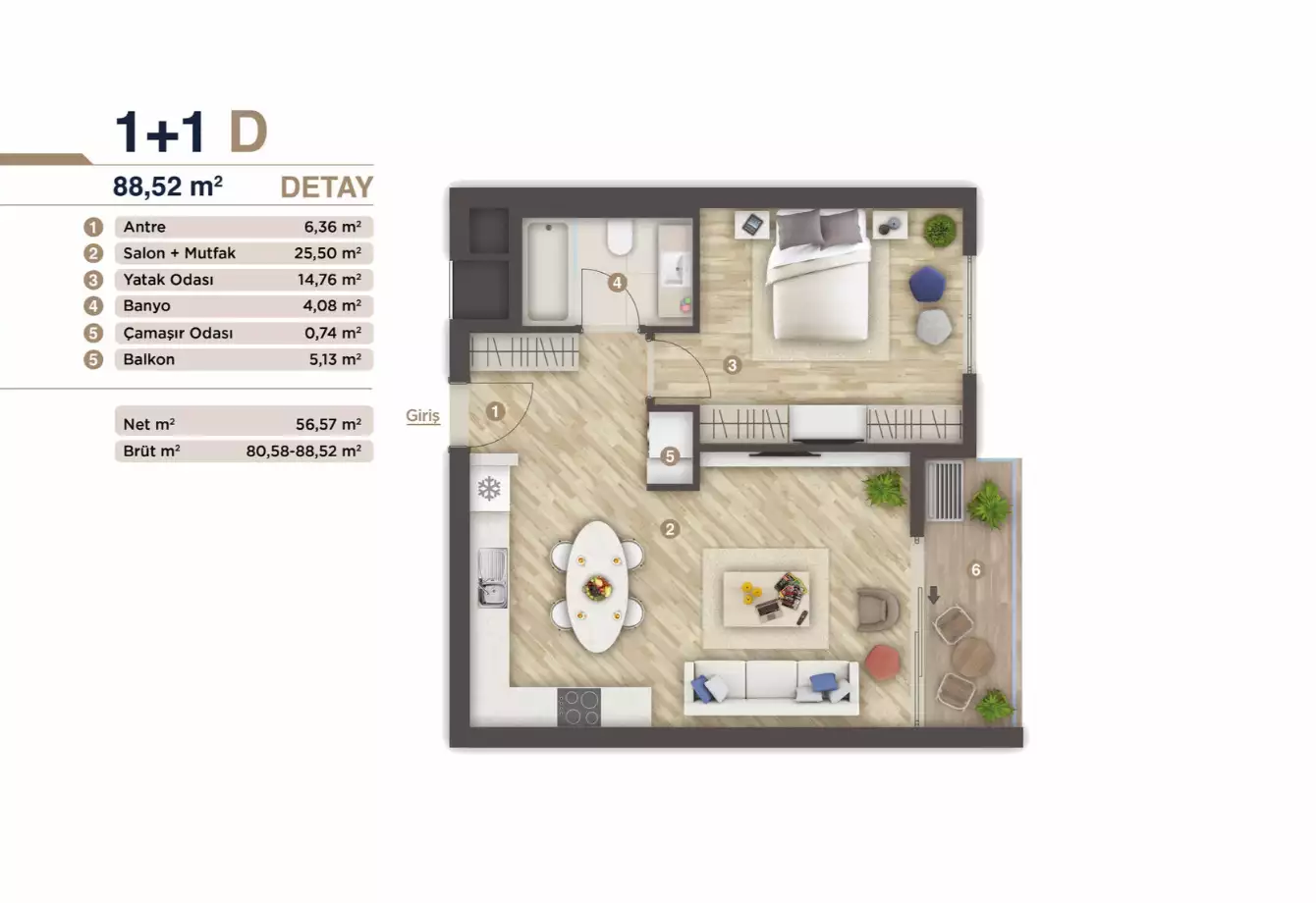Flat 57m² in Turkey, Istanbul. Priced at 210000€ rent photo-31