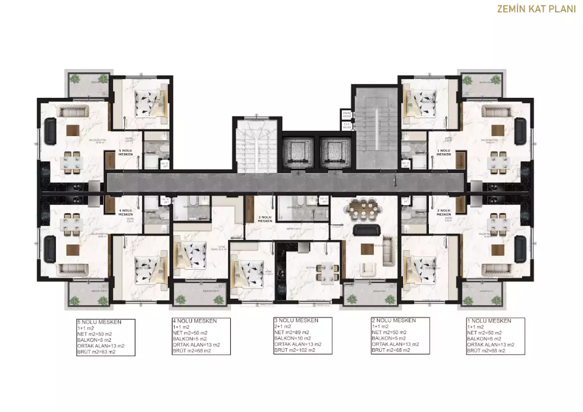 Flat 50m² in Turkey, Demirtas. Priced at 108000€ rent photo-31