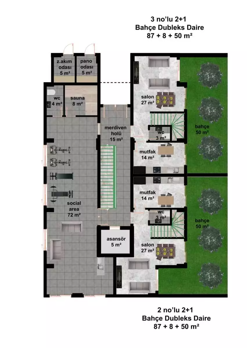 Flat 58m² in Turkey, Kestel. Priced at 155000€ rent photo-24