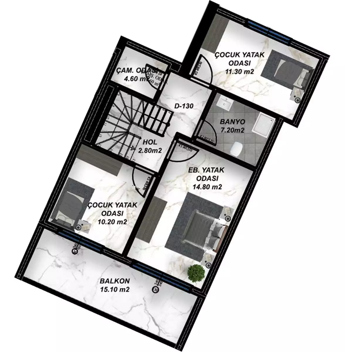 Flat 60m² in Turkey, Gazipasа. Priced at 137000€ rent photo-29