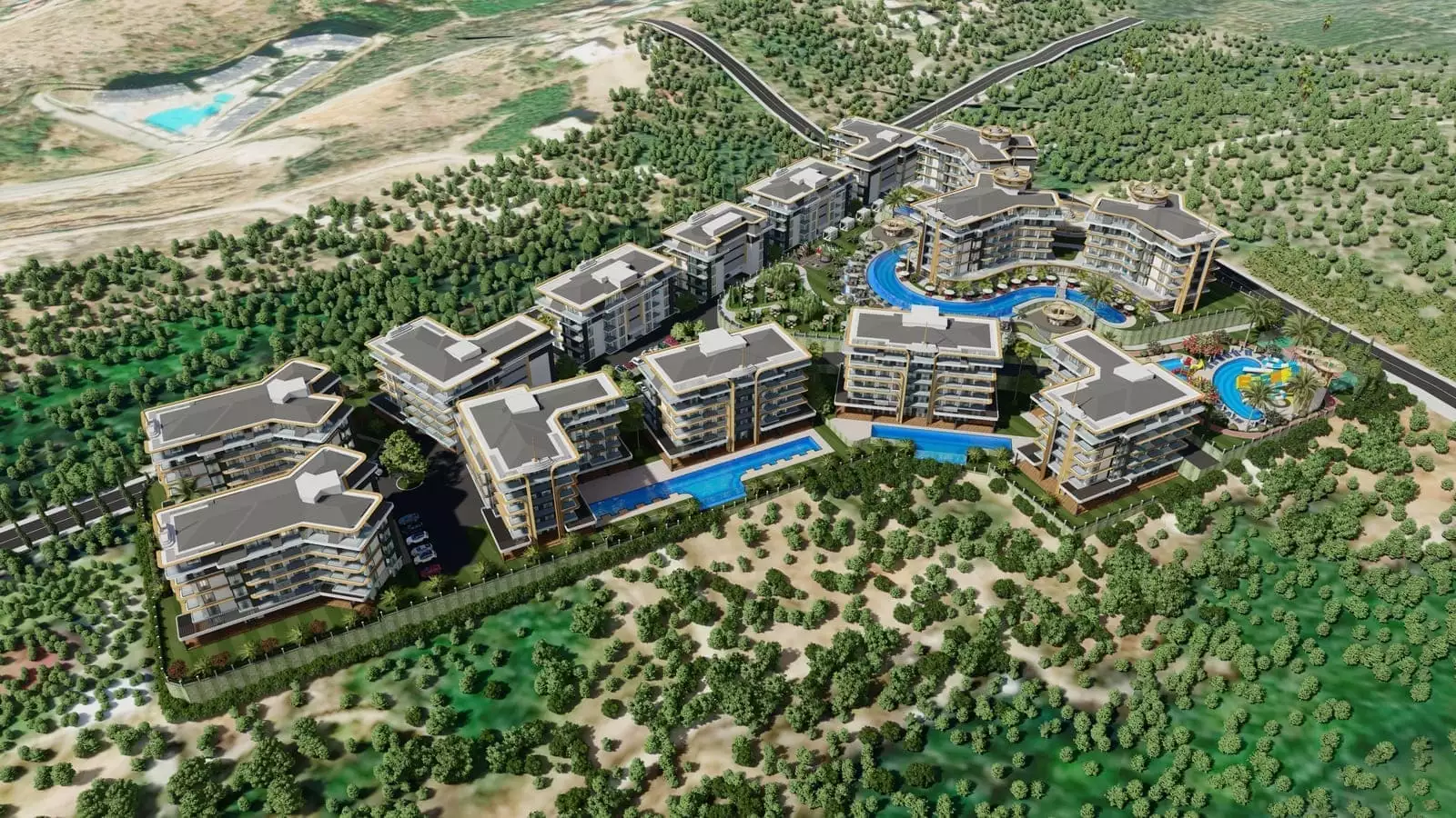 Flat 56m² in Turkey, Kestel. Priced at 170000€ rent photo-3