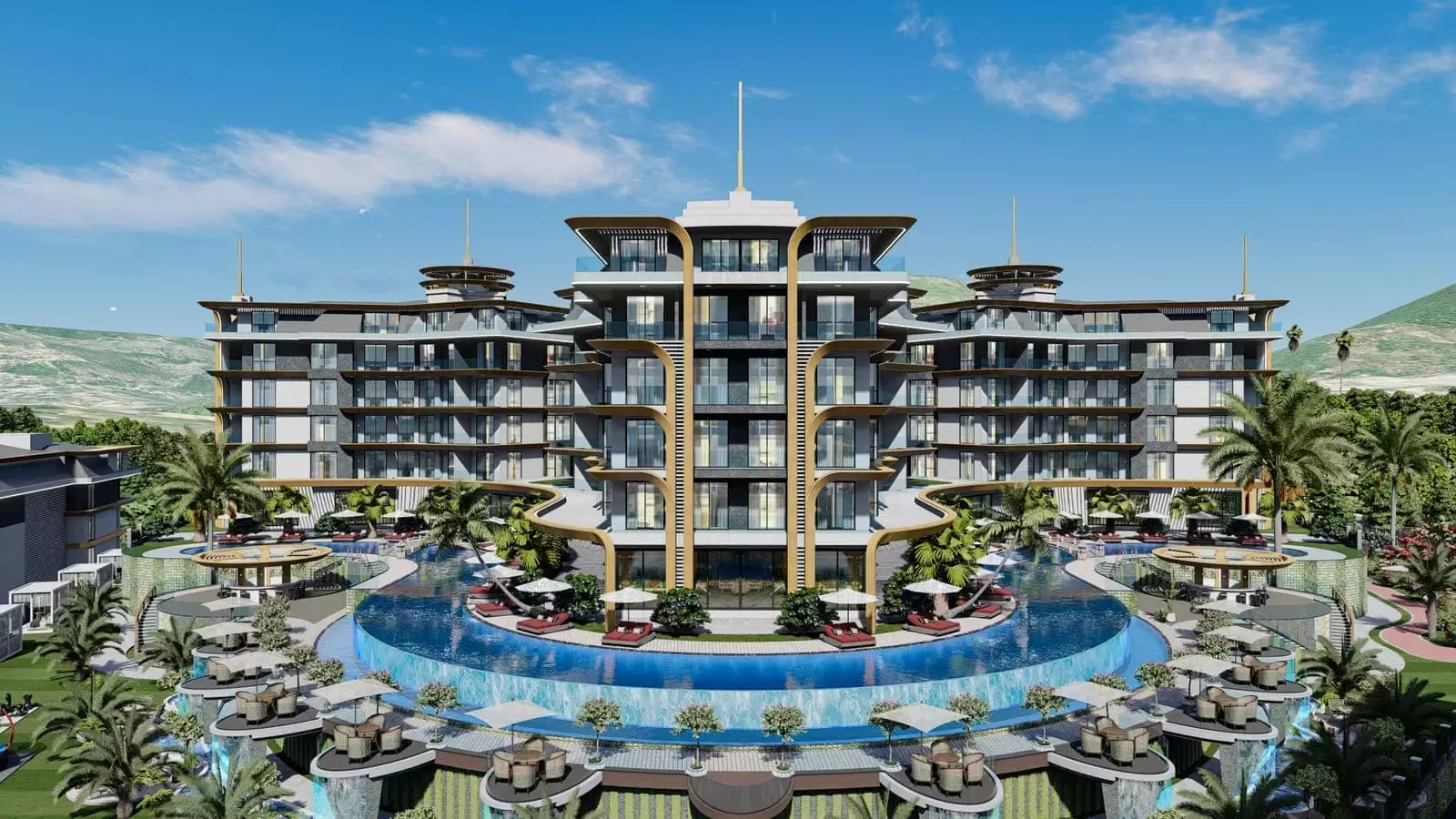 Flat 56m² in Turkey, Kestel. Priced at 170000€ rent photo-14
