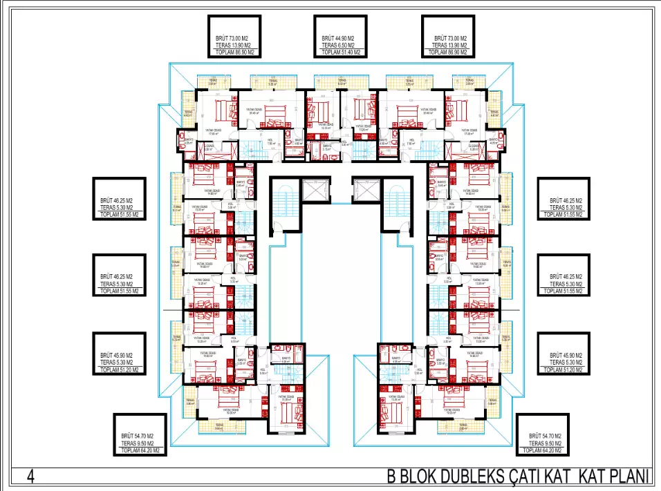 Flat 53m² in Turkey, Mahmutlar. Priced at 175000€ rent photo-28
