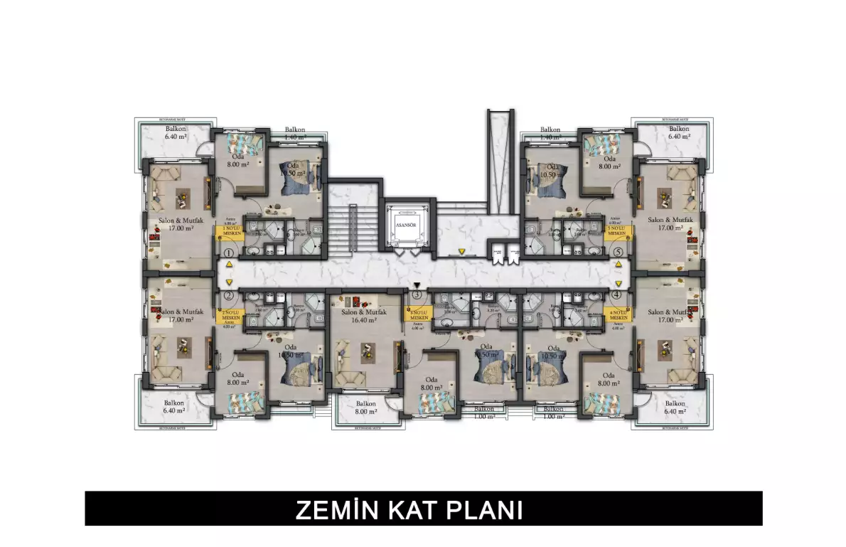 Flat 76m² in Turkey, Konakli. Priced at 110000€ rent photo-12