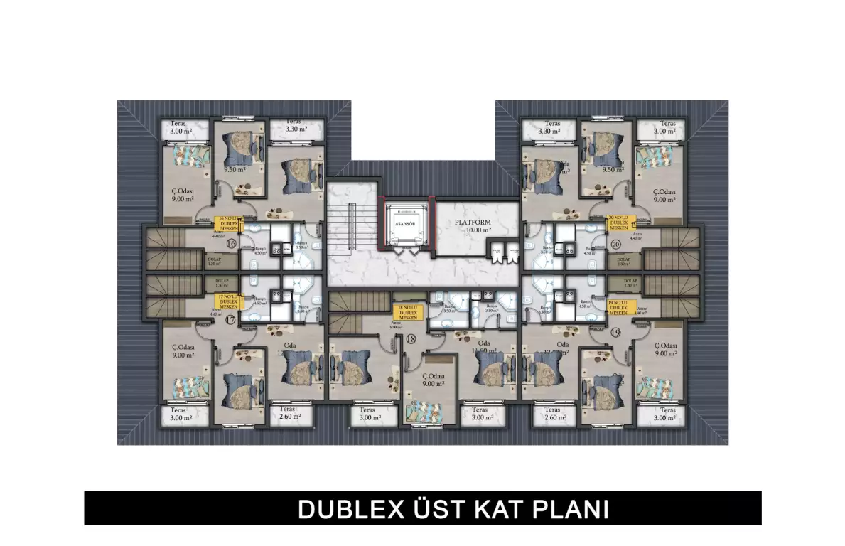 Flat 76m² in Turkey, Konakli. Priced at 110000€ rent photo-16