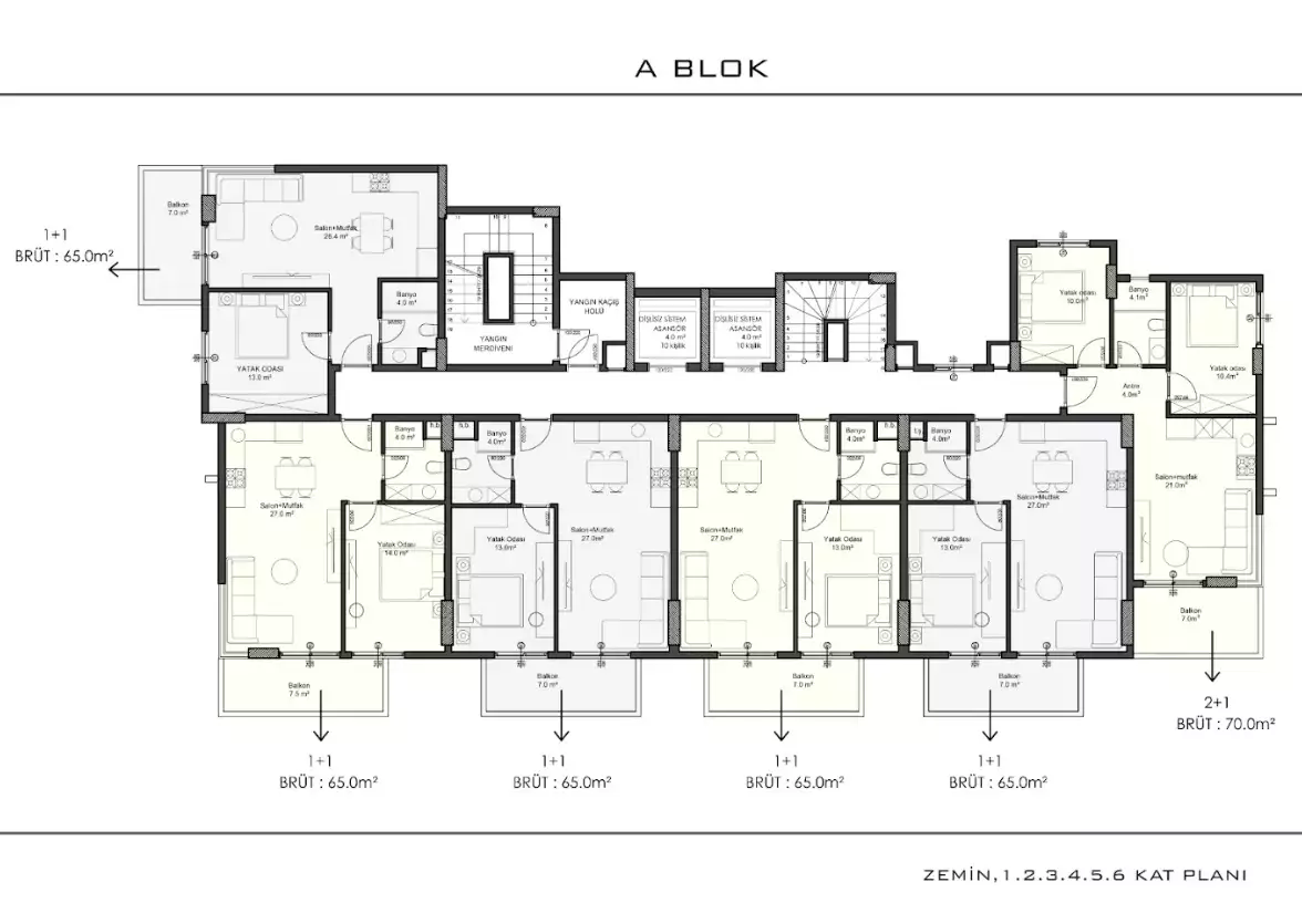 Flat 65m² in Turkey, Konakli. Priced at 98000€ rent photo-22