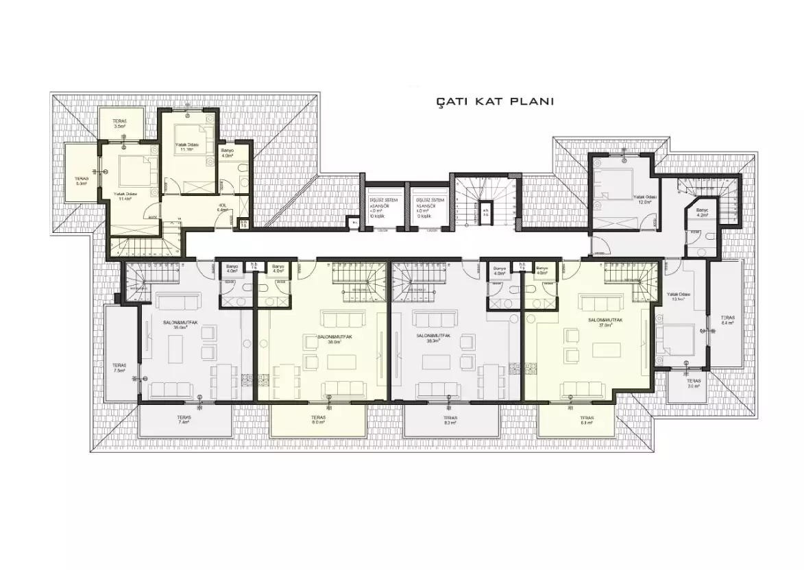 Flat 65m² in Turkey, Konakli. Priced at 98000€ rent photo-24