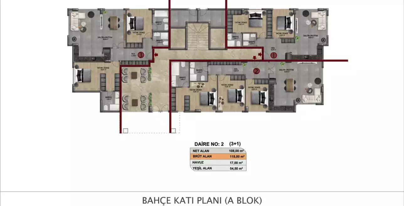 Flat 41m² in Turkey, Oba. Priced at 176000€ rent photo-1