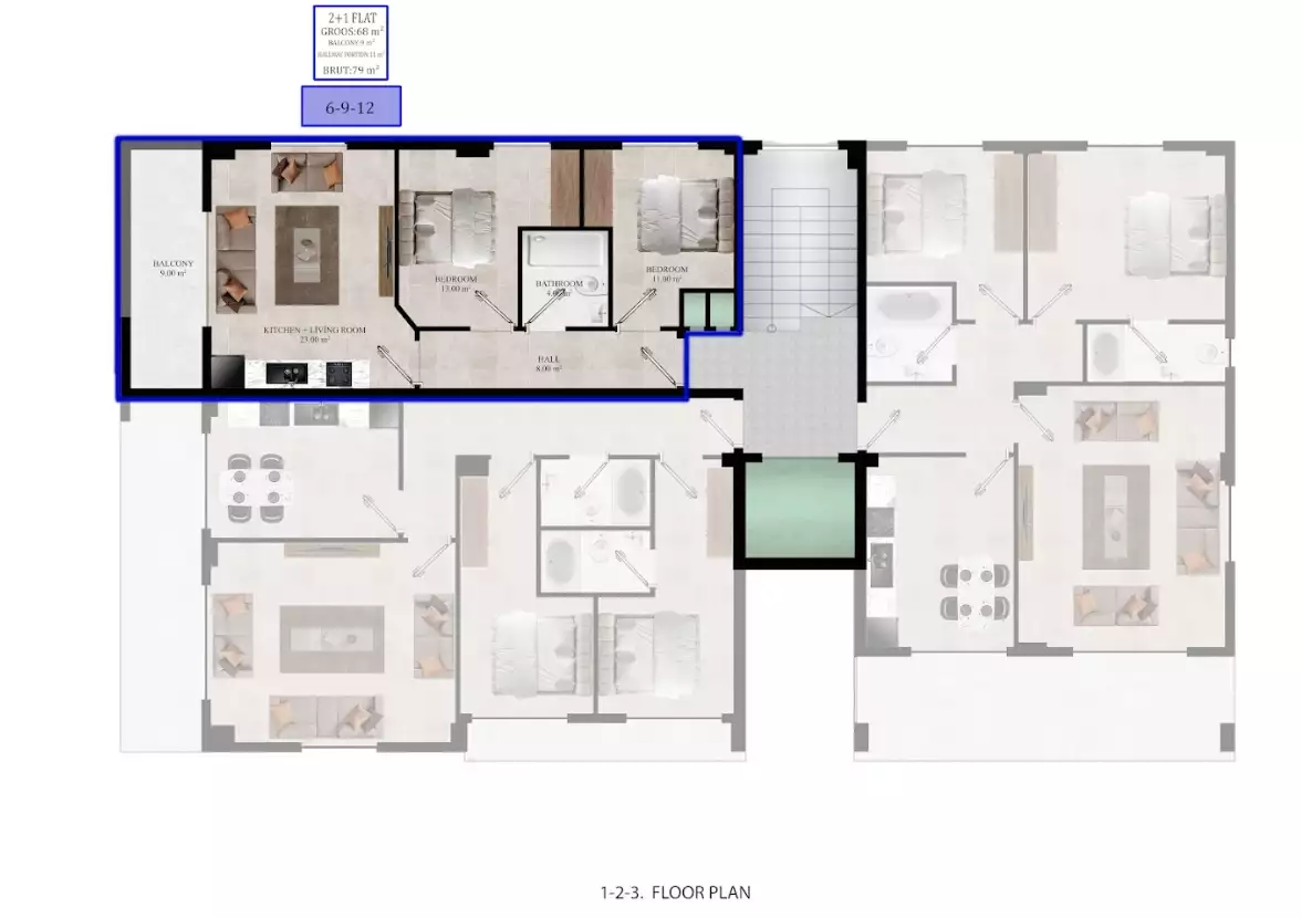 Flat 78m² in Turkey, Avsallar. Priced at 110000€ rent photo-7