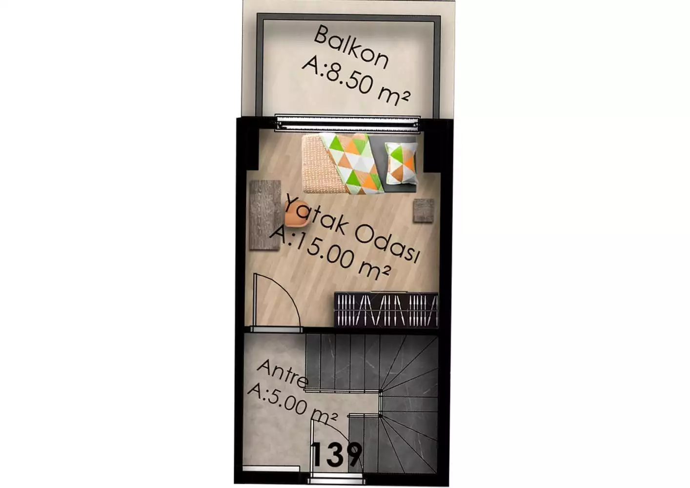 Flat 60m² in Turkey, Gazipasа. Priced at 133000€ rent photo-7