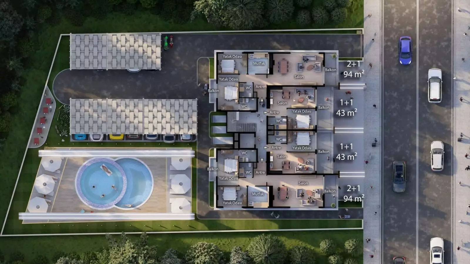 Flat 43m² in Turkey, Oba. Priced at 163000€ rent photo-14