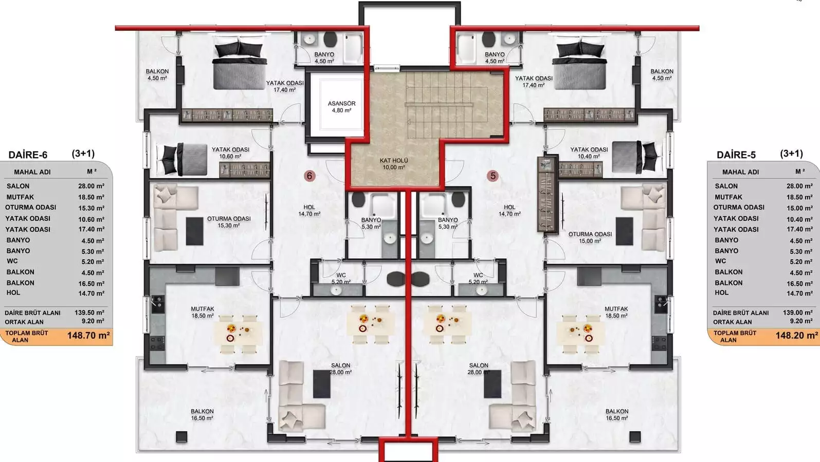 Flat 150m² in Turkey, Oba. Priced at 330000€ rent photo-22