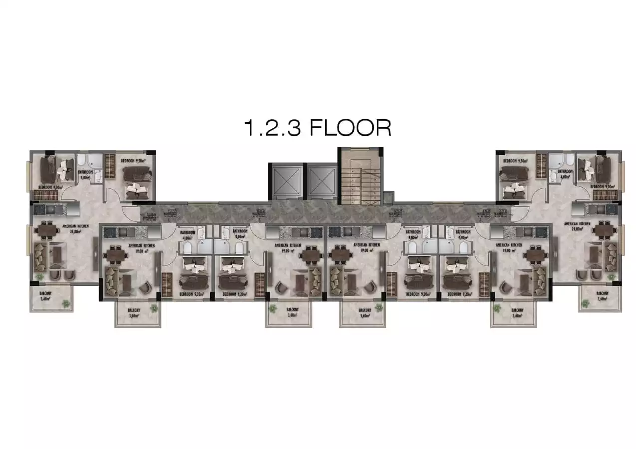 Flat 35m² in Turkey, Gazipasа. Priced at 110000€ rent photo-20