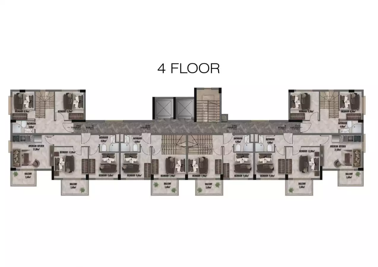 Flat 35m² in Turkey, Gazipasа. Priced at 110000€ rent photo-21